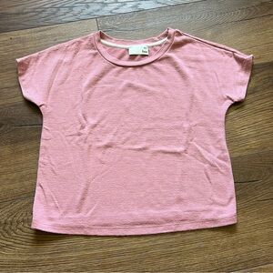 Aritzia Wilfred Free Pink Short Sleeve Shirt